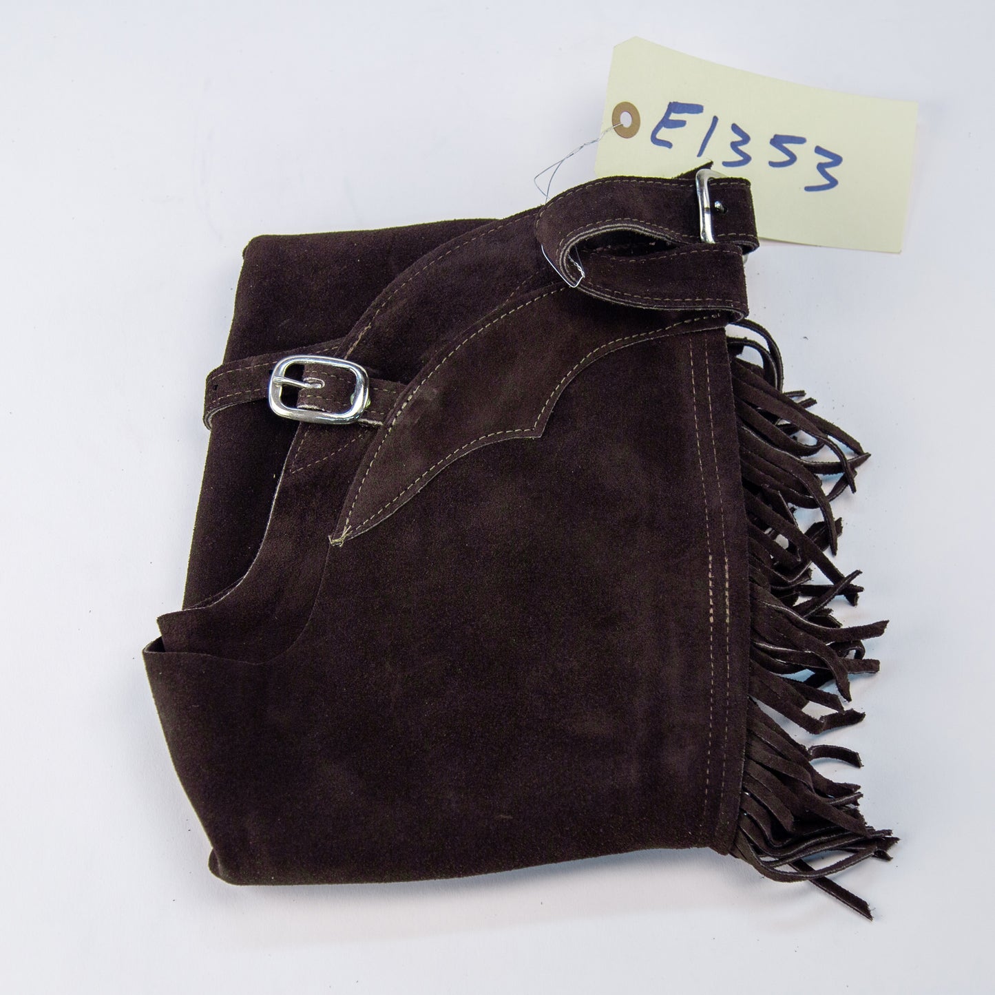 English Schooling Chaps - Brown Suede - Fringe