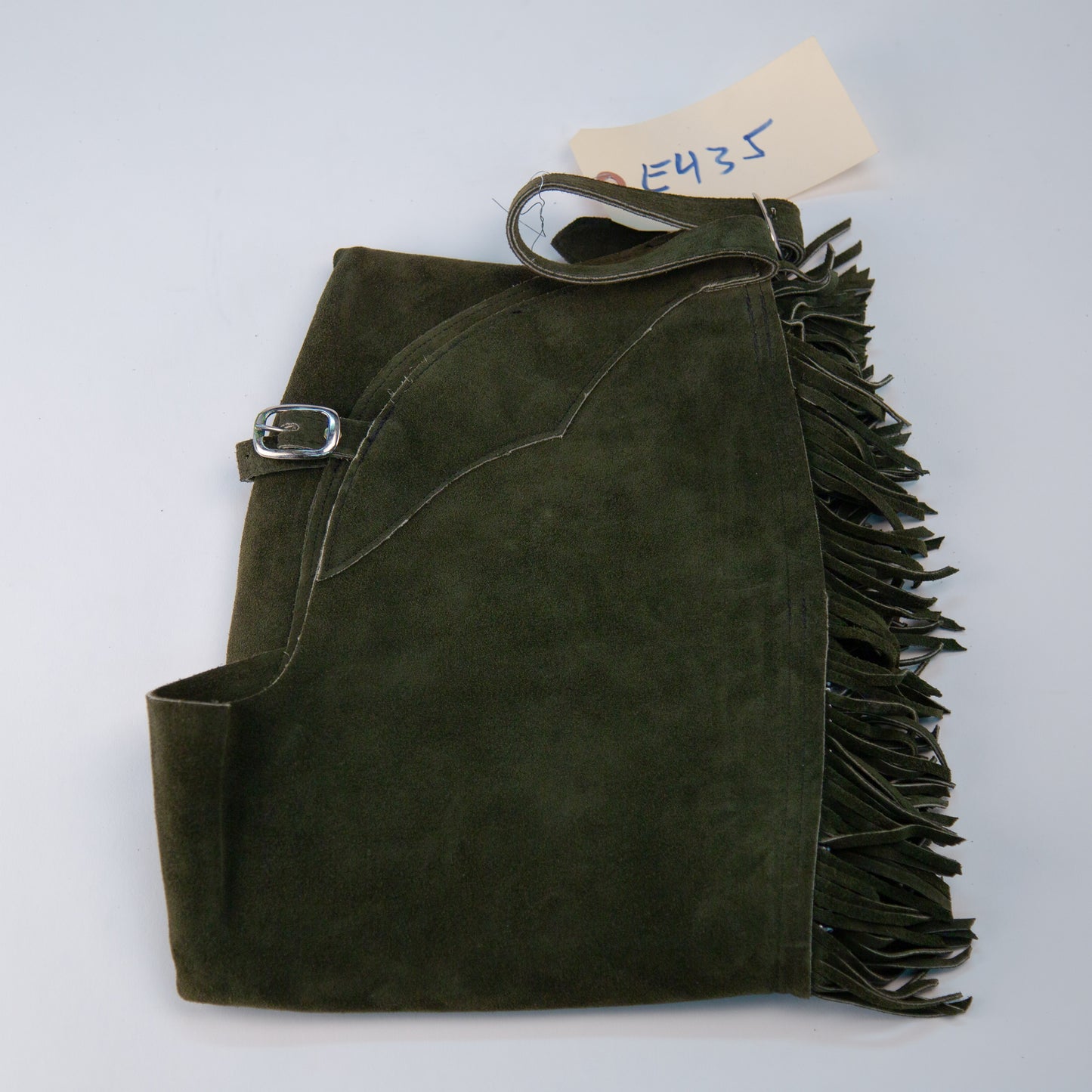 English Schooling Chaps - Hunter Suede - Fringe