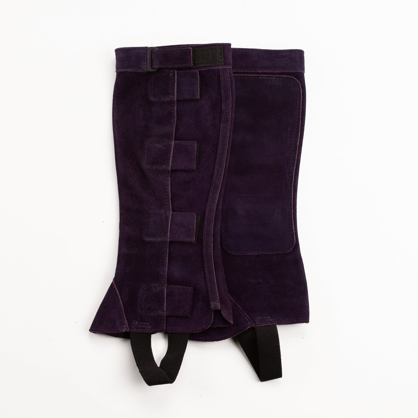 Half Chap - Purple Suede - Velcro Closure