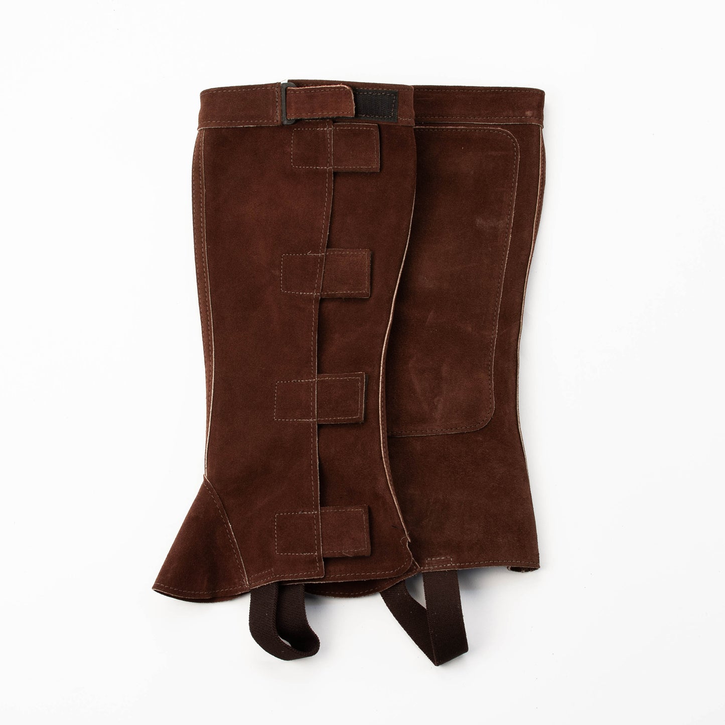 Half Chap - Rust Suede - Velcro Closure