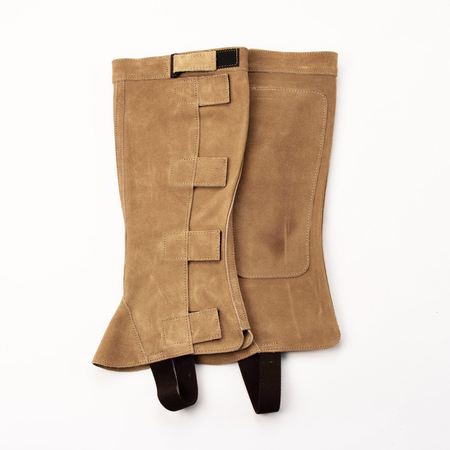 Half Chap - Taupe Suede - Velcro Closure