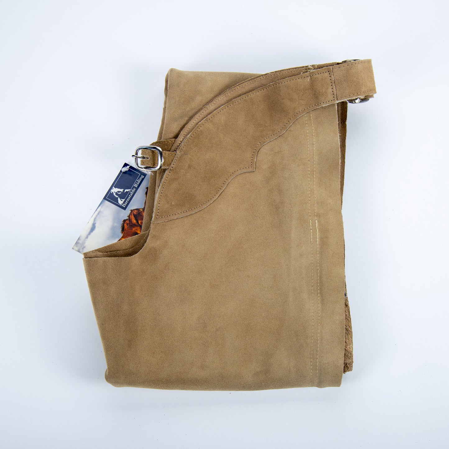 Western Boot Cut Chaps - Taupe Suede