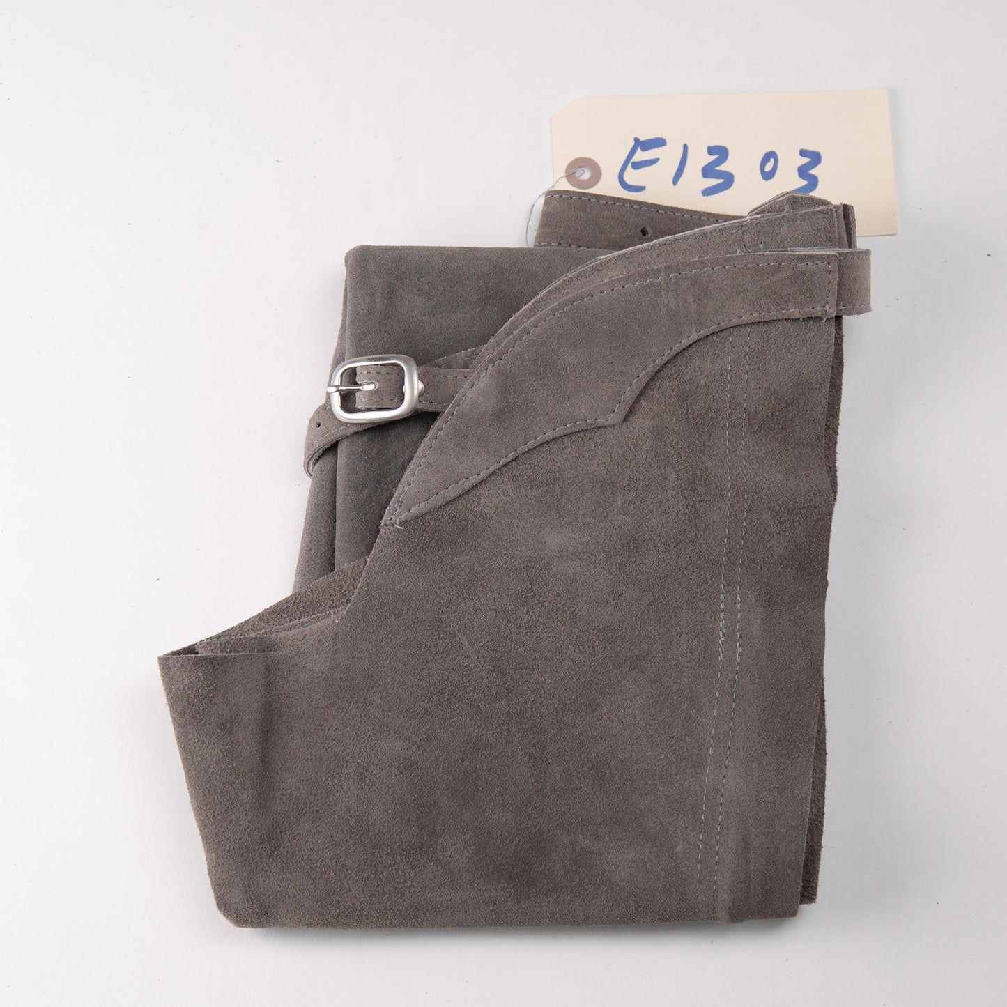 English Schooling Chaps - Grey Suede