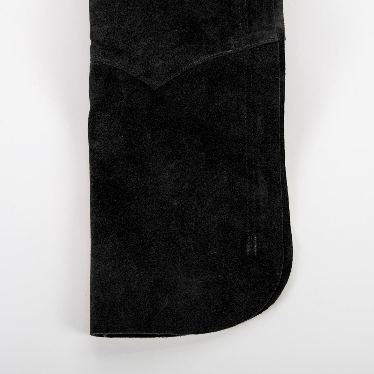 Western Boot Cut Chaps - Black Suede