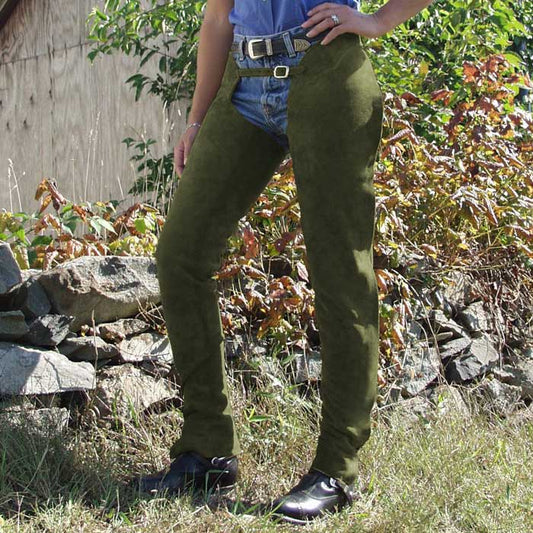 English Schooling Chaps - Hunter Suede